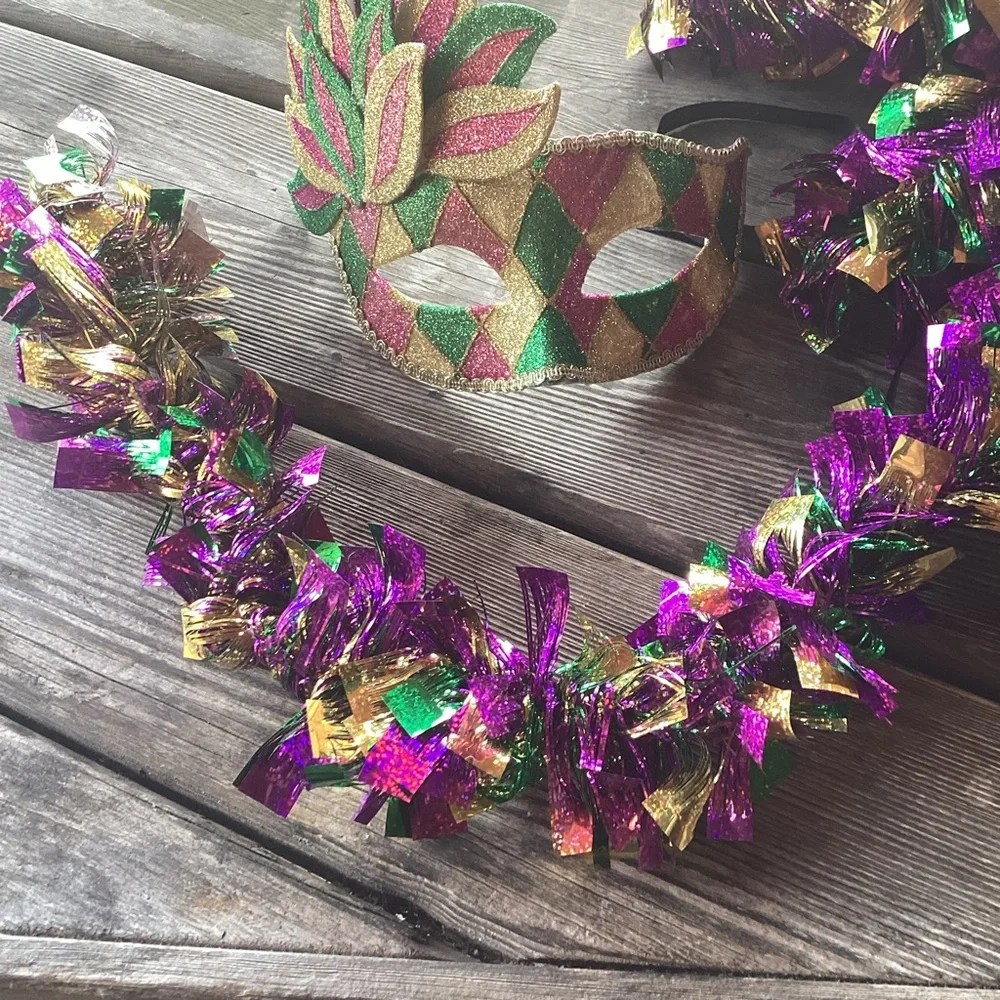 Mardi Gras Mask and Garland